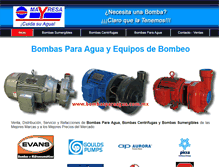 Tablet Screenshot of bombasparaagua.com.mx